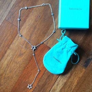 Tiffany & Co. Silver Star Lariat Necklace